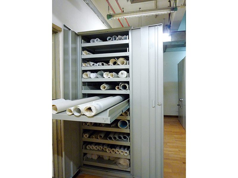 美術(shù)館軸畫卷軸抽屜存儲架